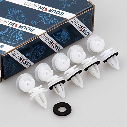 Product Cover 50Pcs Door Trim Panel Clips for BMW E46 E85 E86 E90 320i 323Ci 323i 325Ci 325i 325xi 328Ci 328i 330Ci 330i 330xi M3 X5 3.0i X5 4.4i X5 4.6is X5 51411973500 A/B/C Column Headlining Clip W/Seal Ring