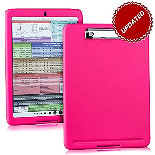 Product Cover 2019 Nursing Clipboard with Storage and Quick Access Medical References by Tribe RN - Nurse/Student Edition - Bonus Nursing Cheat Sheets