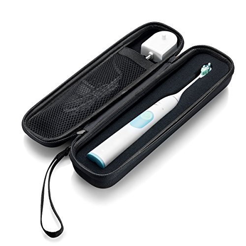 Product Cover Caseling Hard Toothbrush Travel Case Fits Philips Sonicare Protective Clean 4100 Sonicare 2 Series Portable Toothbrush Holder with Easy Grip Carry Strap (Large - Great for Storage)