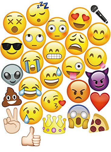 Product Cover Ohlily Emoji Photo Booth Props 27 Piece For All Kinds of Party, Big Size As Masks, Assorted