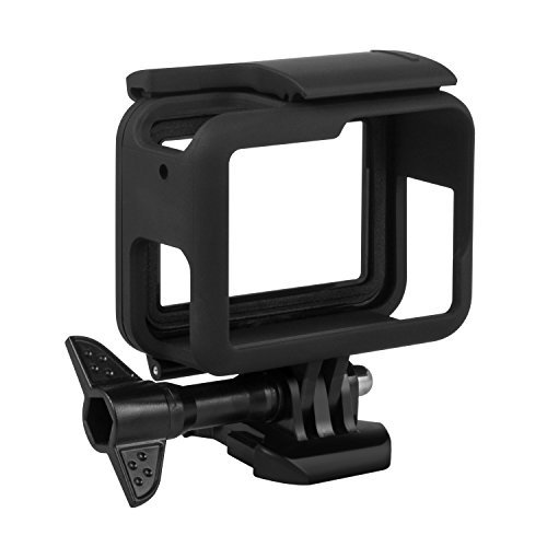 Product Cover Kupton Frame Case for GoPro Hero 7/ 6/ 5/Hero (2018)  with Accessories Quick Pull Movable Socket and Screw (Black)