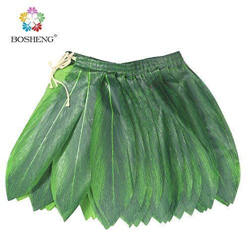 Product Cover BOSHENG Ti Leaf Hula Skirt Luau Party Accessory Green Skirt Kids Size