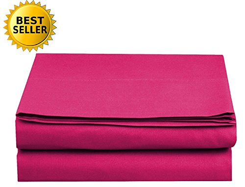 Product Cover Luxury Fitted Sheet on Amazon Elegant Comfort Wrinkle-Free 1500 Thread Count Egyptian Quality 1-Piece Fitted Sheet, California King Size, Pink