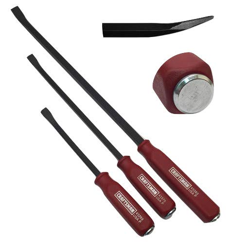 Product Cover Craftsman 3 Piece Curved Pry Bar Set With Strike Cap Handle