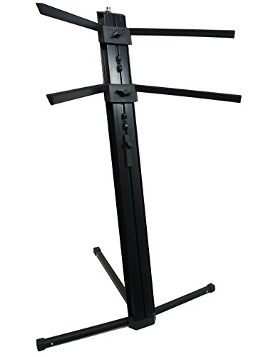 Product Cover Harmony Audio HA-KEYSTAND Professional 2-Tier Column Keyboard Stand with 5/8