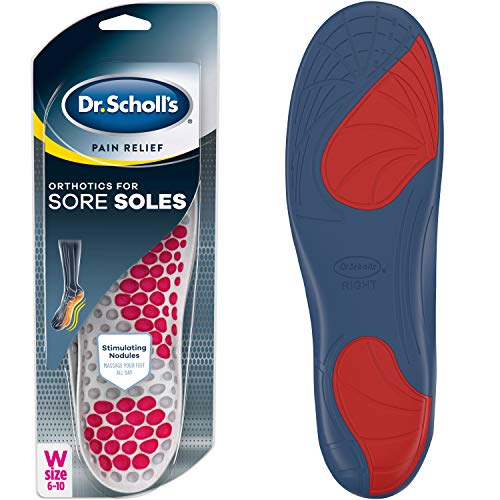Product Cover Dr. Scholl's SORE SOLES Pain Relief Orthotics // Relieve Sore Feet with Cushioning, Shock Absorption and Stimulating Nodules that Massage your Feet (for Women's 6-10, also available for Men's 8-14)