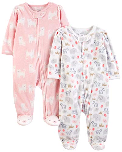 Product Cover Simple Joys by Carter's Baby Girls' 2-Pack Fleece Footed Sleep and Play