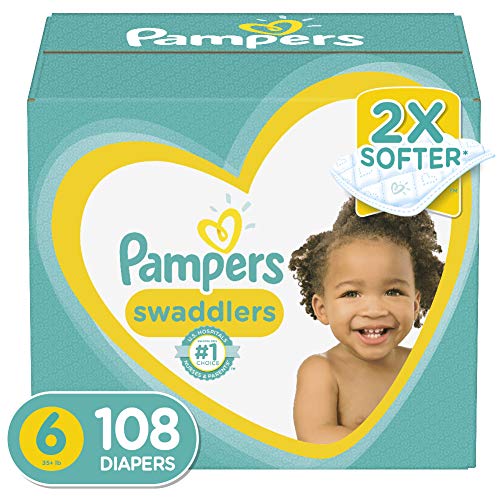 Product Cover Diapers Size 6, 108 Count - Pampers Swaddlers Disposable Baby Diapers, ONE MONTH SUPPLY