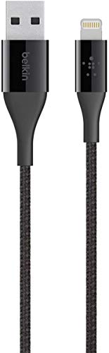 Product Cover Belkin MIXIT DuraTek Lightning to USB Cable - MFi-Certified iPhone Charging Cable for iPhone XS, XS Max, XR, X, 8/8 Plus and more (4ft/1.2m), Black