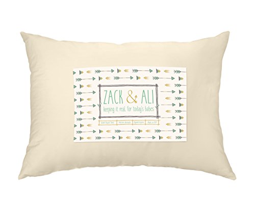 Product Cover Zack & Ali Toddler Pillow, Soft 100% Organic Cotton, 13 x 18, Made in USA