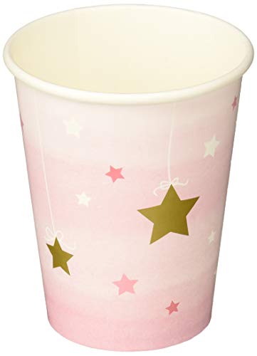 Product Cover Twinkle Twinkle Little Star Pink 9oz Paper Cups (8) by BirthdayExpress