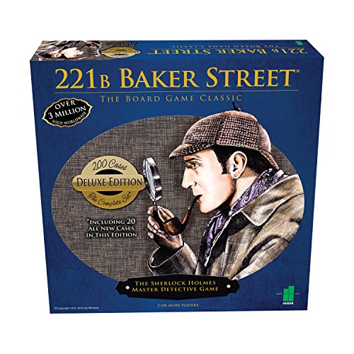 Product Cover Deluxe 221B Baker Street Board Game - 200 Intriguing Adventures 2-6 Players