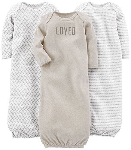 Product Cover Simple Joys by Carter's Baby Girls' 3-Pack Cotton Sleeper Gown