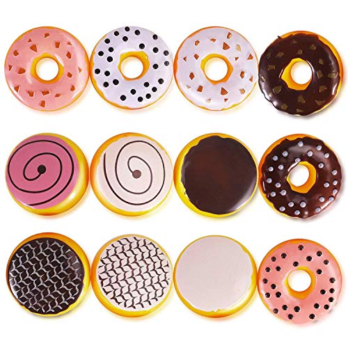 Product Cover Liberty Imports 12 Piece Assorted Fake Donuts Pretend Play Toy Faux Doughnuts Food Set for Kids