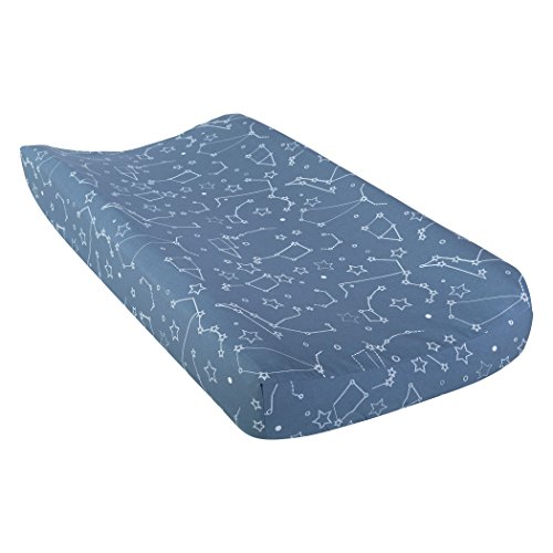 Product Cover Trend Lab Galaxy Changing Pad Cover, Blue and White