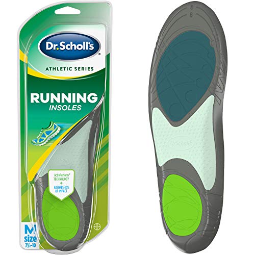 Product Cover Dr. Scholl's RUNNING Insoles // Reduce Shock and Prevent Common Running Injuries: Runner's Knee, Plantar Fasciitis and Shin Splints (for Men's 7.5-10, also available for Men's 10.5-14 & Women's 5.5-9)