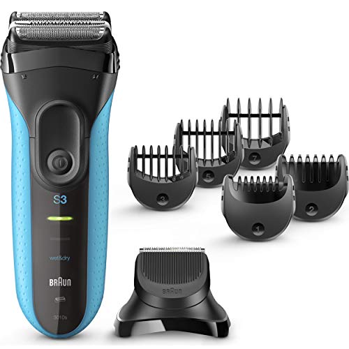 Product Cover Braun Electric Razor for Men, Series 3 3010Bt Electric Shaver & Beard Trimmer, Rechargeable, Wet & Dry Foil Shaver
