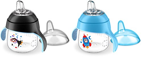 Product Cover Philips AVENT My Little Sippy Cup, Blue/Black (Pack of 2)