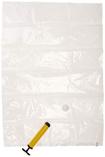 Product Cover Premium Jumbo Vacuum Storage Bags with Hand Vacuum Pump | Easy to Use, Reusable, Zippered Plastic Space Saver Bags for Storage, Travel & Closet Organization