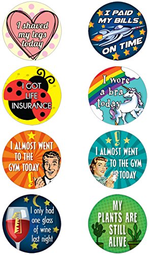 Product Cover Lavley 16 Adult Achievement Stickers (Adulting) - Perfect Funny Gift for White Elephant Gifts, Hostess Gifts,, or Gag Gifts