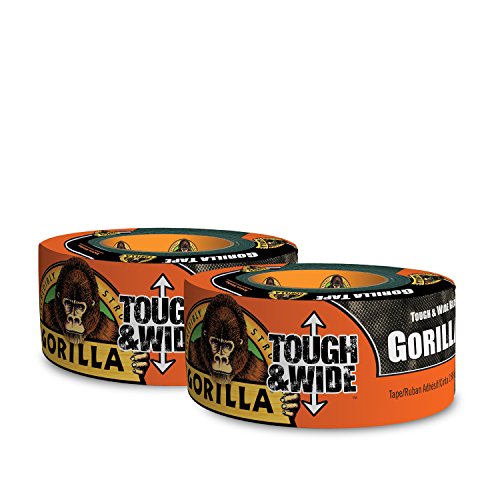 Product Cover Gorilla Black Tough & Wide Duct Tape, 2.88