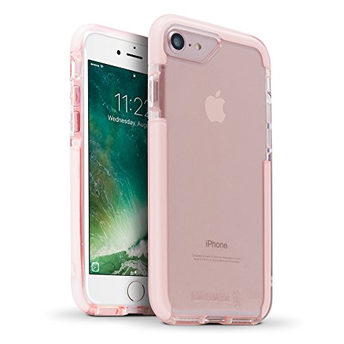 Product Cover BodyGuardz - Ace Pro Case for Apple iPhone 7 and iPhone 8 (Not Plus) Featuring Unequal Technology, Extreme Impact and Scratch Protection for Apple iPhone 7/8 (Not Plus) (Pink/White)