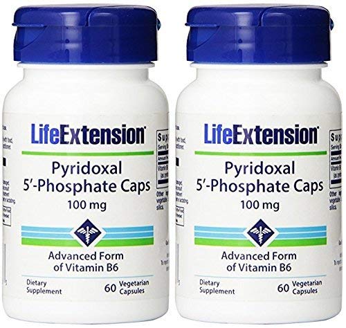 Product Cover Pyridoxal 5'-Phosphate Caps 100 mg, 60 vegetarian capsules-PACK-2 by Life Extension