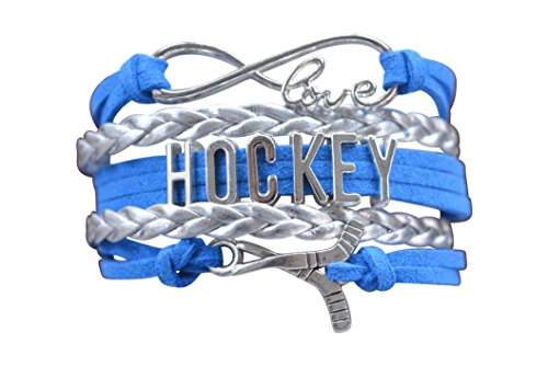 Product Cover Hockey Charm Bracelet, Hockey Jewelry- Infinity Love Hockey Bracelet for Her