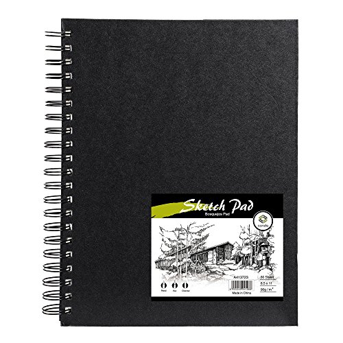 Product Cover CONDA Hardcover Spiral Sketch Pad Sketchbook Perforated 8.5