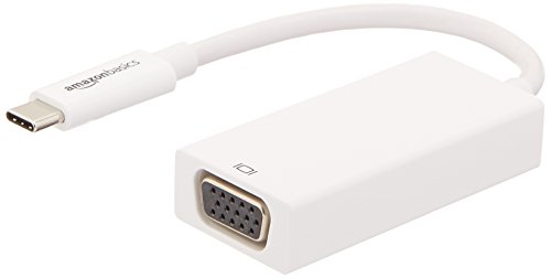 Product Cover AmazonBasics USB 3.1 Type-C to VGA Adapter - White