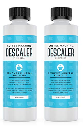 Product Cover Descaler (2 Pack, 2 Uses Per Bottle) - Made in the USA - Universal Descaling Solution for Keurig, Nespresso, Delonghi and All Single Use Coffee and Espresso Machines