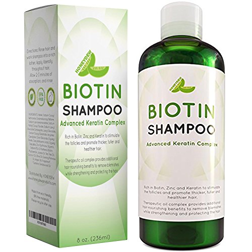 Product Cover Natural Hair Loss Shampoo for Men and Women with Biotin for Hair Growth - DHT Blocker for Thicker Hair Volume - Sulfate Free Volumizing Shampoo - Color Treated Hair Care for Thinning Hair - 8 oz