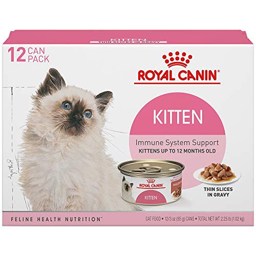 Product Cover Royal Canin Feline Health Nutrition Thin Slices in Gravy Wet Kitten Food, 3 Ounce Can (12-Pack)
