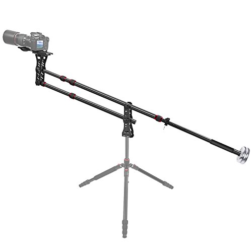 Product Cover Neewer 70 inches/177 Centimeters Aluminum Alloy Jib Arm Camera Crane with 1/4 and 3/8-inch Quick Shoe Plate, Counter Weight for DSLR Video Cameras，Load up to 8 kilograms/17.6 pounds