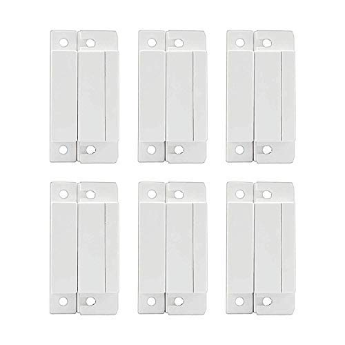 Product Cover Mbangde Lot of 6 Wired Magnetic Door Window Contact Reed Switch Personal Gap Alarm - Cabinet Strip Light Switch NC DIY Kit