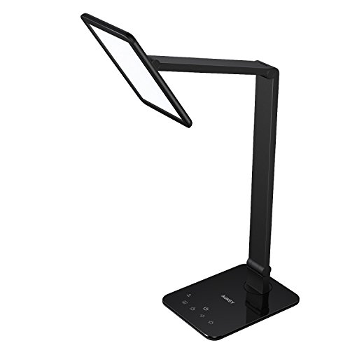 Product Cover AUKEY Desk Light, Rotatable Table Lamp with Extra-Large LED Panel, Dimmable Brightness, USB Charging Port, Memory Function, Touch Sensor & Sleep Mode