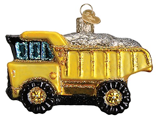 Product Cover Old World Christmas Glass Blown Ornament Toy Dump Truck (44085)