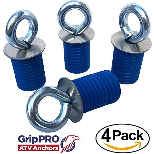 Product Cover Polaris Lock & Ride ATV Tie Down Anchors for RZR, Sportsman and Ace - Set of 4 Lock and Ride Type Anchors by GripPRO ATV Anchors - These DO NOT FIT Ranger Models