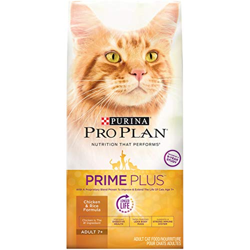 Product Cover Purina Pro Plan Senior Dry Cat Food, PRIME PLUS Chicken & Rice Formula - 12.5 lb. Bag