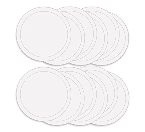 Product Cover Abn Paint Mixing Cup Lids, 12 Pack - Clear Plastic 32oz Ounce (1qt Quart) Lids