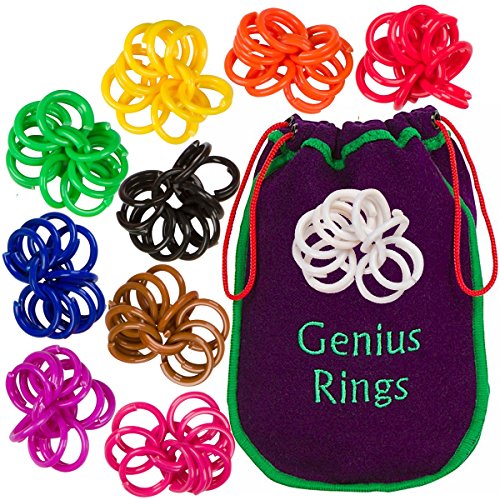 Product Cover Genius Baby Project Genius Rings Chinese Jacks Toy Educational Math Counting Rings