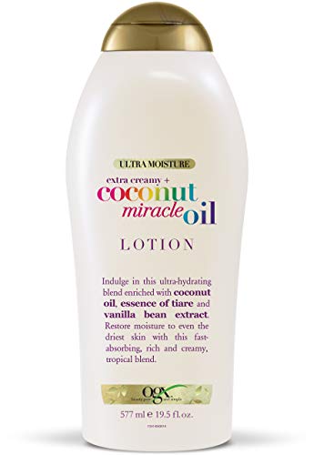 Product Cover OGX Extra Creamy + Coconut Miracle Oil Ultra Moisture Lotion, 19.5 Fl Oz (Pack of 1)