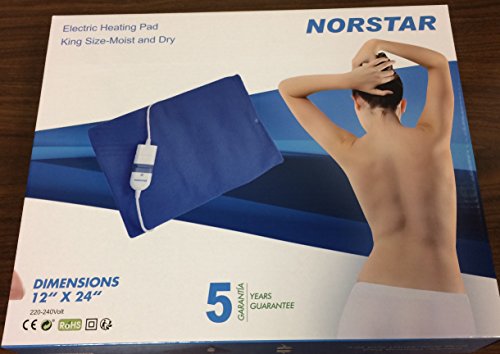 Product Cover OVERSEAS USE ONLY Norstar 200 KING SIZE Moist & Dry Heating Pad 220-240 Volt