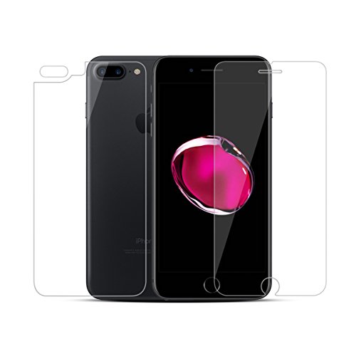 Product Cover JimBird Tempered Glass Screen Protector Front + Back + Camera Lens Protector for iPhone 7 Plus iPhone 8 Plus 9H Anti-Scratch Anti-Fingerprint