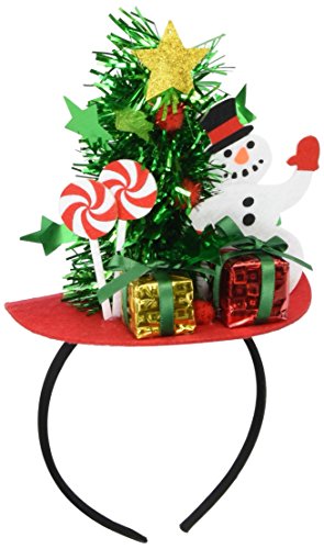Product Cover Forum Novelties Mini Christmas Tree with Snowman and Presents Headband