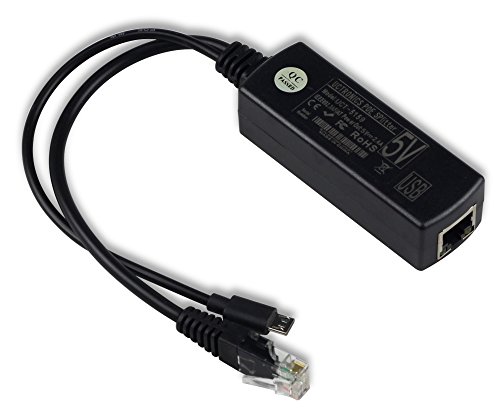 Product Cover UCTRONICS IEEE 802.3af Micro USB Active PoE Splitter Power Over Ethernet 48V to 5V 2.4A for Tablets, Dropcam or Raspberry Pi (48V to 5V 2.4A)