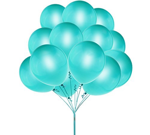 Product Cover UTOPP 100 pcs Light Blue Balloons 12 Inches Thick Latex Helium Balloons 9.88 Oz/bag for Christmas Carnival Festival Birthday Party