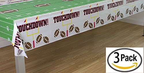 Product Cover Pack of 3 Game Day Football Touchdown Tablecover 54