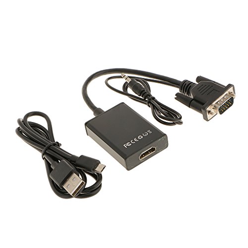 Product Cover Generic VGA Male to HDMI Output 1080P HD +Audio TV AV Video Cable Converter Adapter