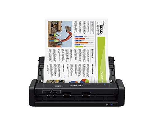 Product Cover Epson Workforce ES-300W Wireless Color Portable Document Scanner with ADF for PC and Mac, Sheet-fed and Duplex Scanning